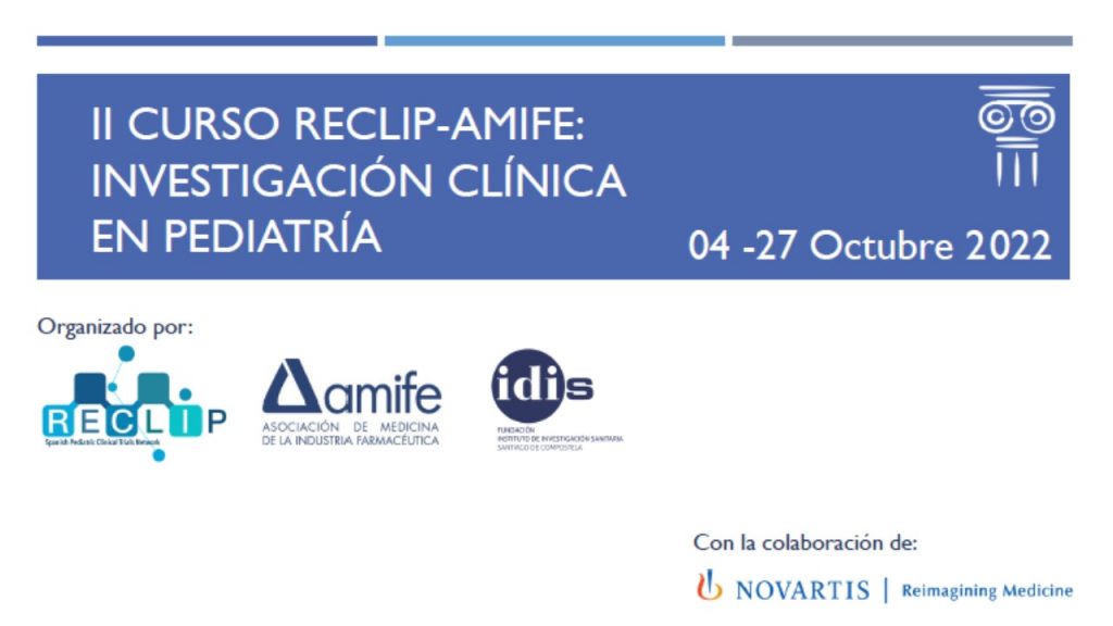 Curso investigación clínica en pediatría RECLIP-AMIFE  2ª edición