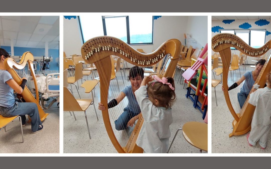 La Obra Social de Pediatría del IDIS colabora con la Noia Harp Fest en el proyecto piloto «Boas Vibras, arpistas pola saúde»