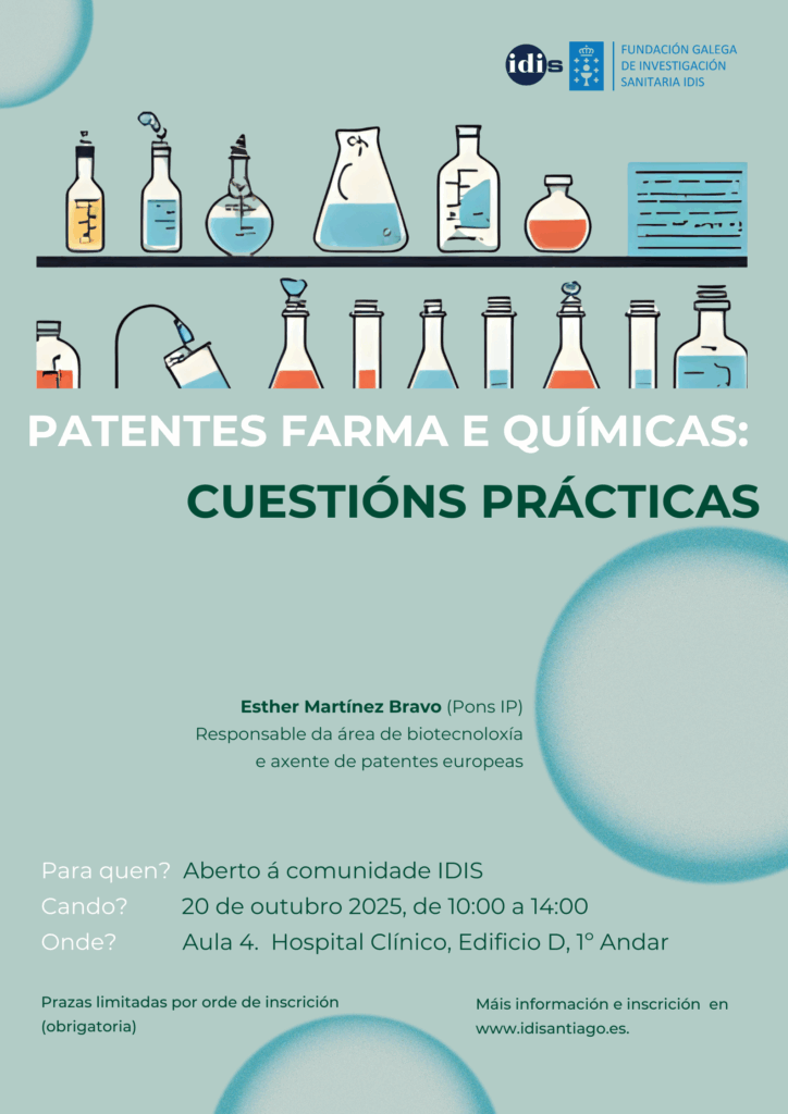 Patentes farma e químicas: cuestións prácticas