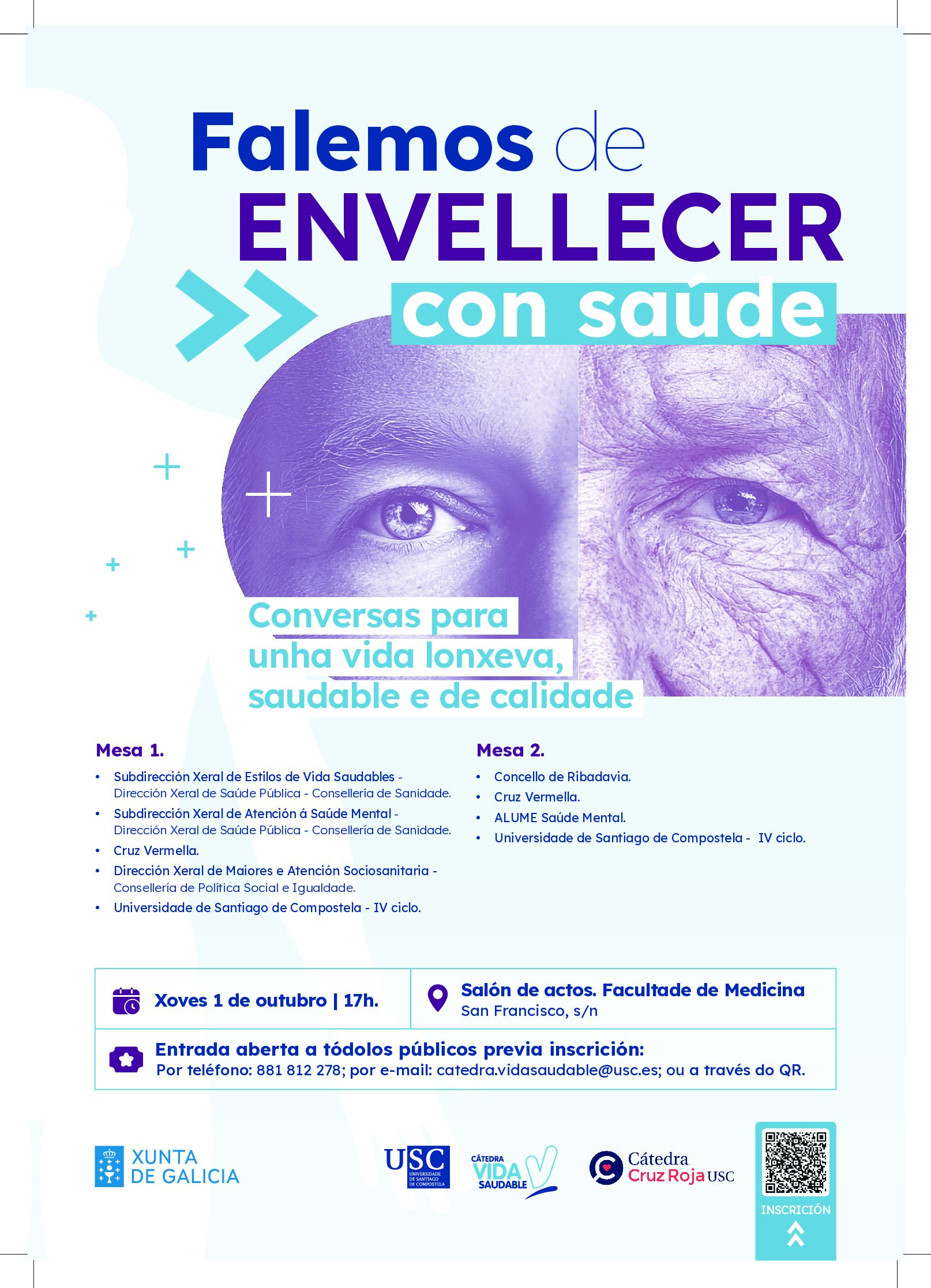 El 1 de octubre hablamos de envejecer con salud